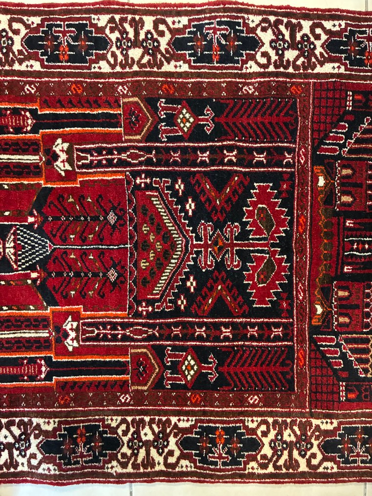 Tæppe - 135 cm - 84 cm - Bønne tæppe #2.1