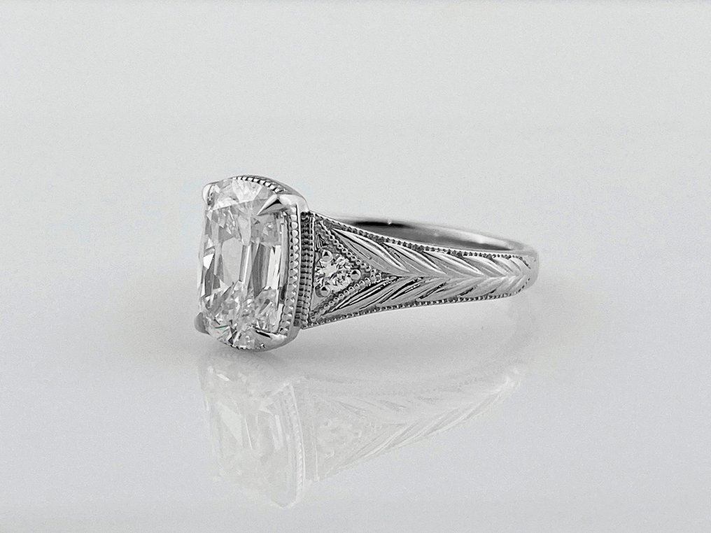Ring - 14 kt Weißgold -  2.17ct. tw. Diamant (Laborgezüchtet (Lab Grown)) - Diamant #2.1