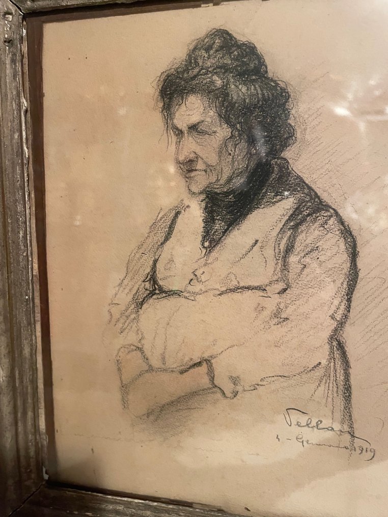 Felice Vellan (1889-1976) - La vecchia infermiera #4.3