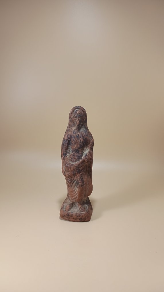 Etruscan Terracotta Votive model, of a Draped Female Figure #1.0