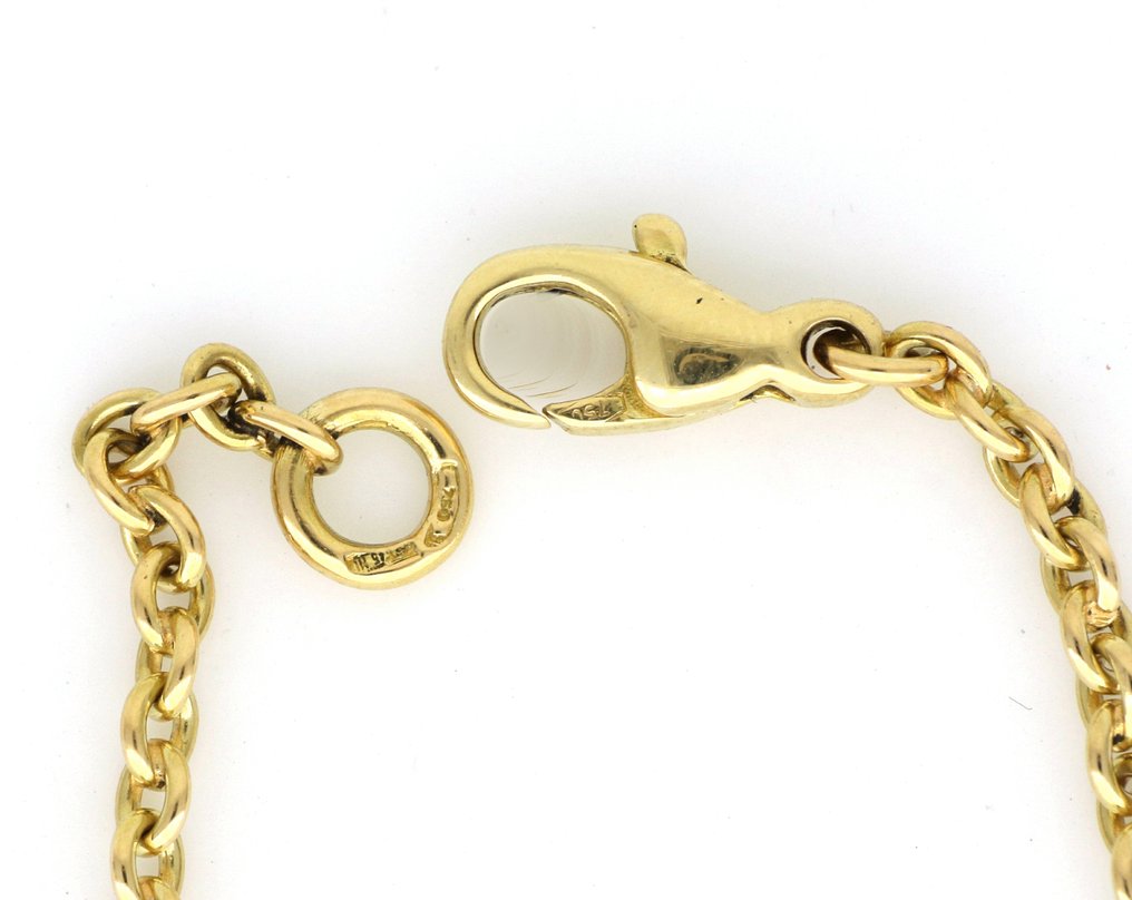 Ei pohjahintaa - Other brand - Rannekoru - SHEREIBER - 18 kt. Keltakulta, Valkokulta - 0,42ct. tw. Timantti (Luonnollinen) #3.2