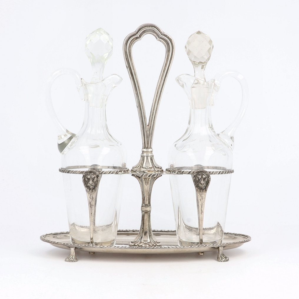 België ca. 1900 - Kit di ampolle per condimenti - .800 argento #1.0