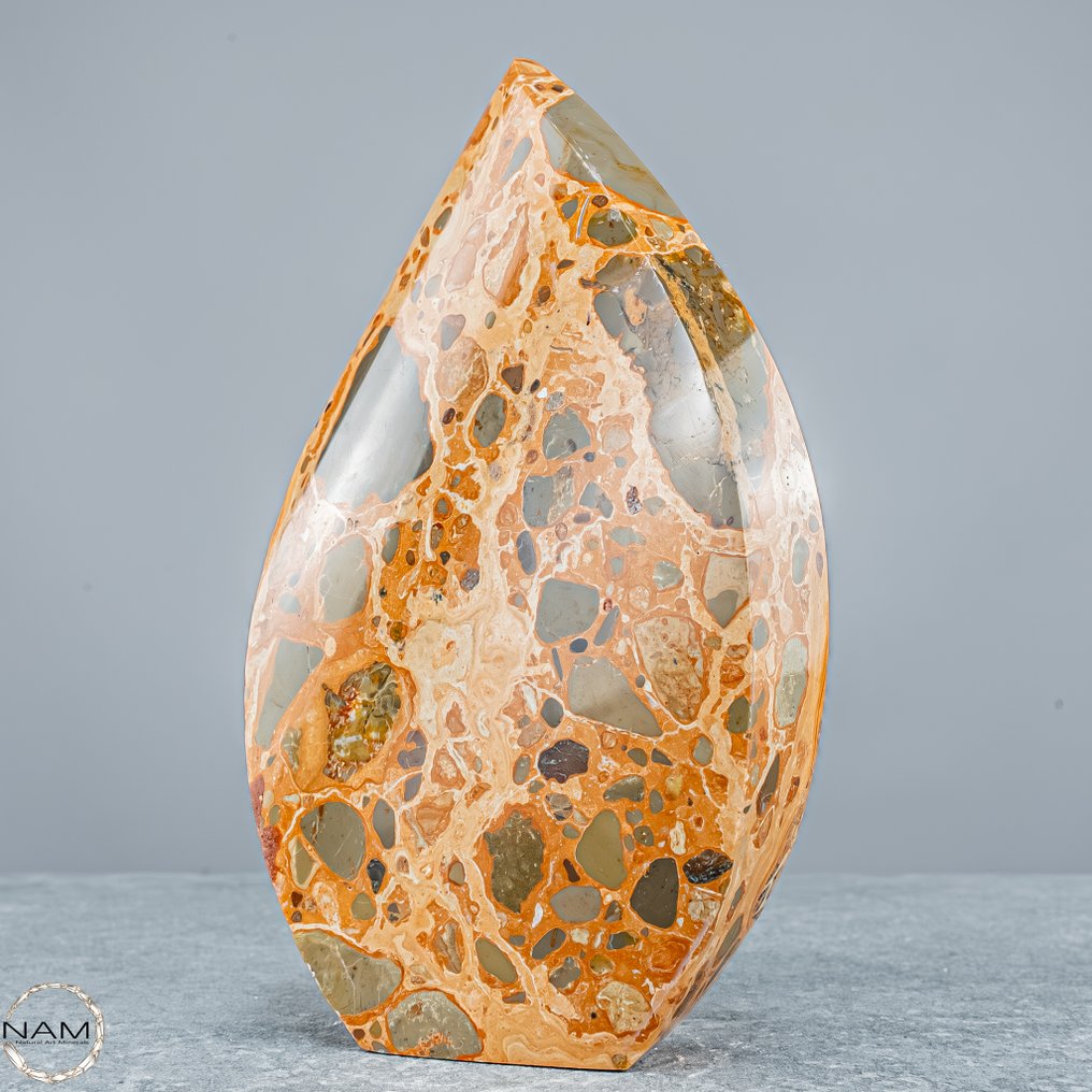 Leopardenjaspis απρόσμεστος σχήματος – δεσμός με τη γη και φυσική δύναμη σε μαγευτικό μοτίβο Ελεύθερη μορφή- 783.16 g #2.1