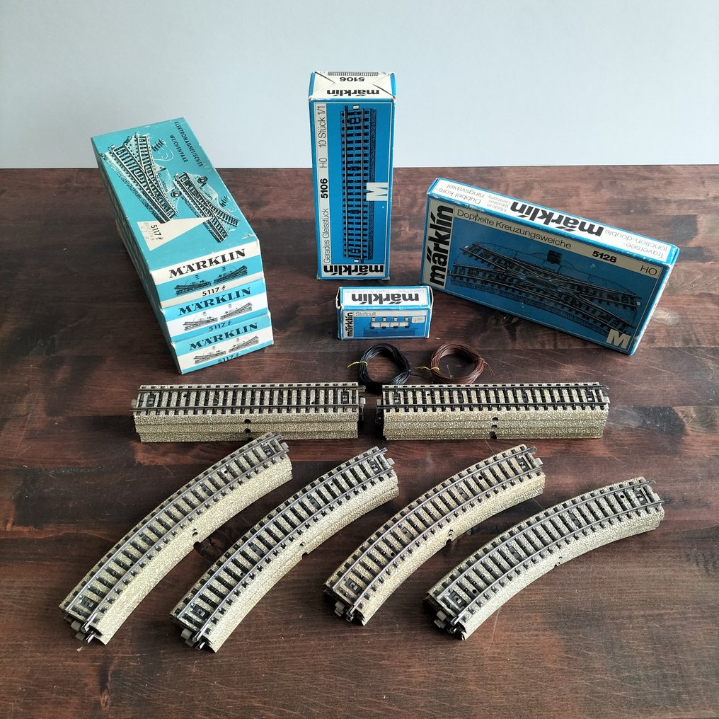 Märklin H0 - 5117 5100 5106 5128 7072 - Γραμμές τρένου μοντελισμού (42) #1.0