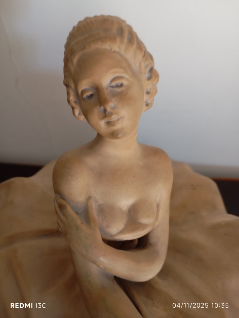 Bruno Tornati - Γλυπτό, Dama - 22 cm - Terracotta - 1940 #1.0