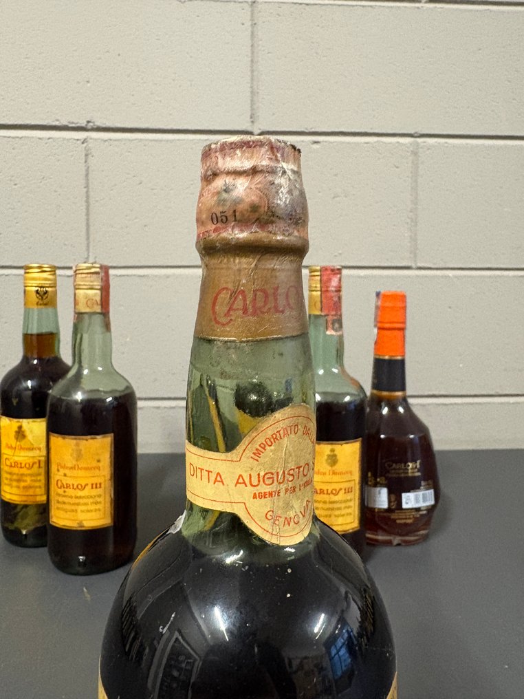 Pedro Domecq - Brandy de Jerez Carlos III Solera Reservada + Carlos I Solera Gran Reserva  - b. 1970s, 2020s, 1960s - 75cl, 70cl - 6 bottles #3.2