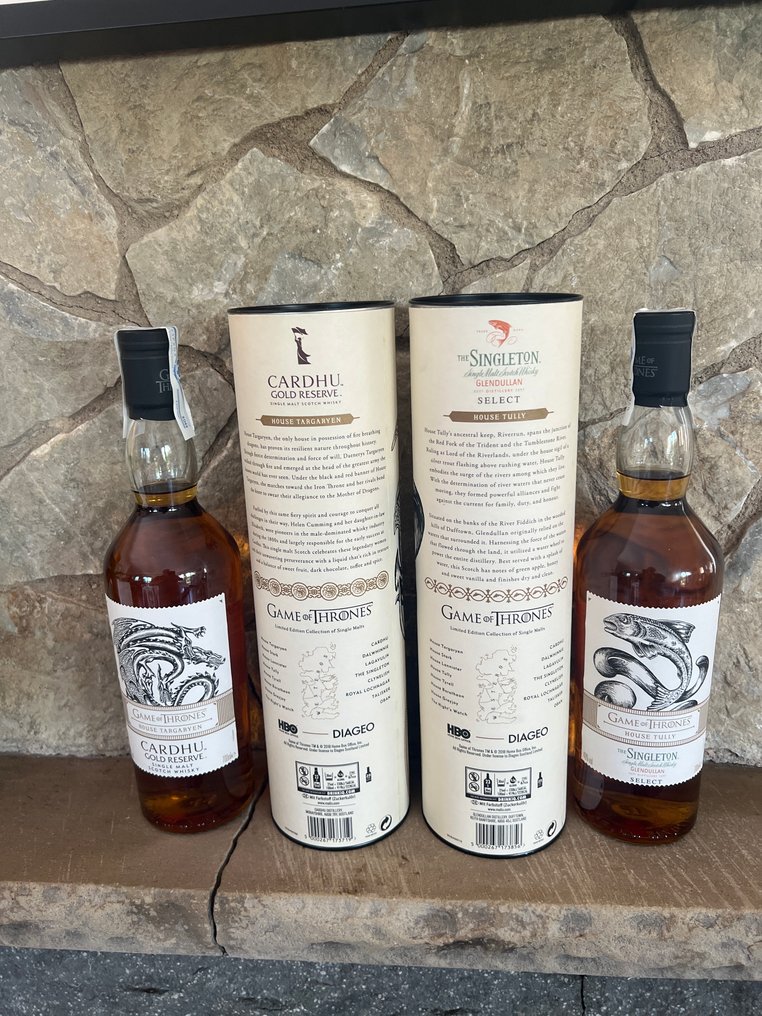 Cardhu Gold Reserve + The Singleton of Glendullan Select - Game of Thrones - 70 cl - 2 flasker #1.0
