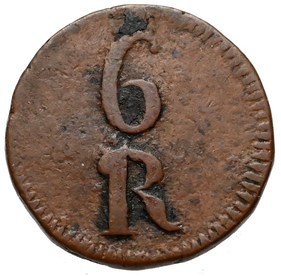 葡属印度. D. Maria & D. Pedro III (1777-1786)- D. Miguel I. GOA 6 Reis + 1/2 Tanga + 1 Tanga 1770/1834 (4 coins) #1.0