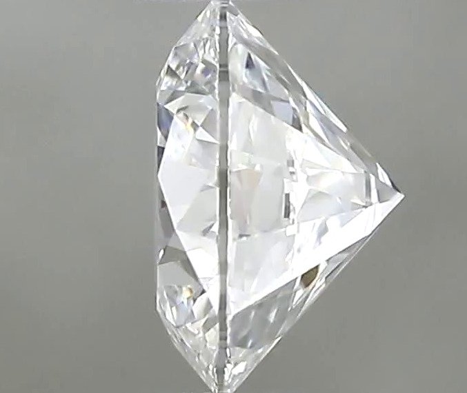 1 pcs 钻石 (天然) - 0.41 ct - 圆形 - D (无色) - VVS1 极轻微内含一级 - 美国宝石研究院(GIA) - *3EX* #1.0