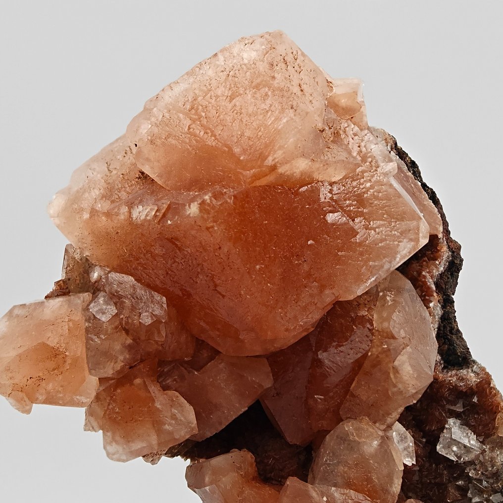 Calcite Rossa Biterminata, Meksyk, wysoka estetyka Kryształy na matrixie - Wysokość: 109 mm - Szerokość: 68 mm- 201 g #3.2