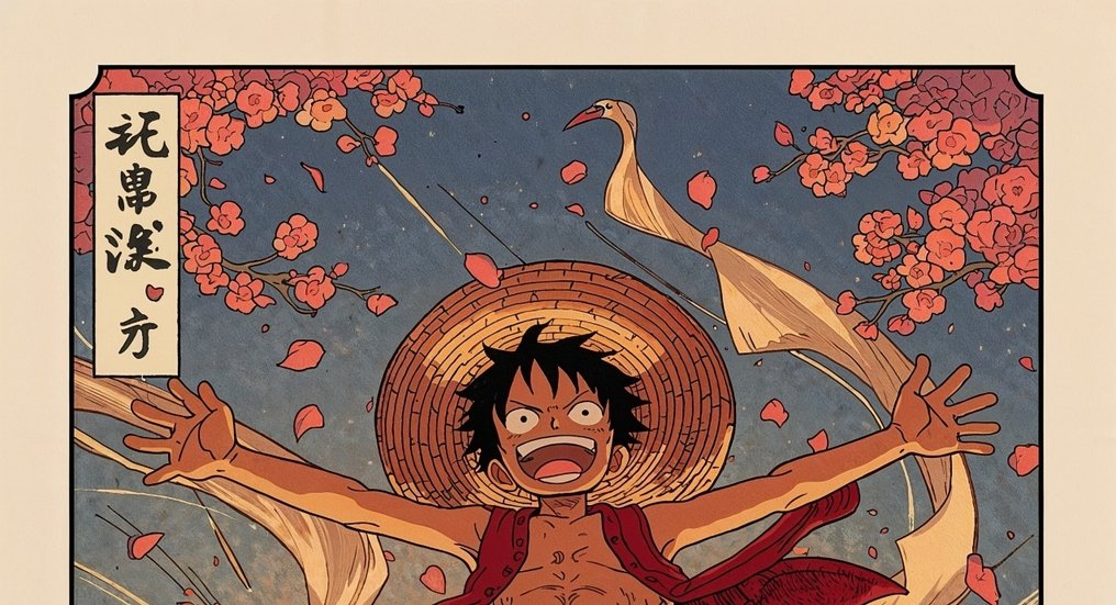 Sato Hageshi - Luffy: Rise of the Sun - One Piece - Signed and Numeroted 6/10 #4.3