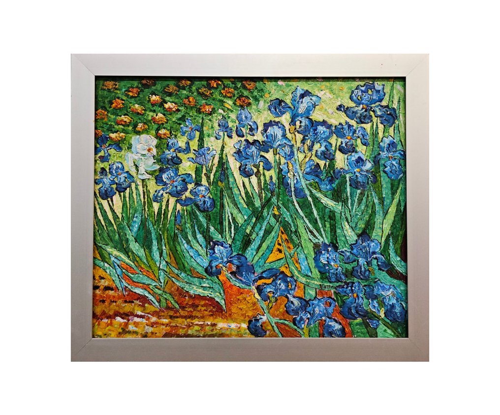 Daprés Van Gogh (XX) - Blue irises in the Provençal sun #2.1