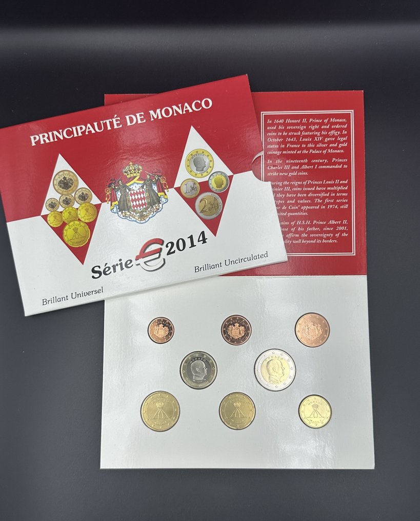 Monaco. Year Set (BU) 2014  (Ingen mindstepris) #1.0