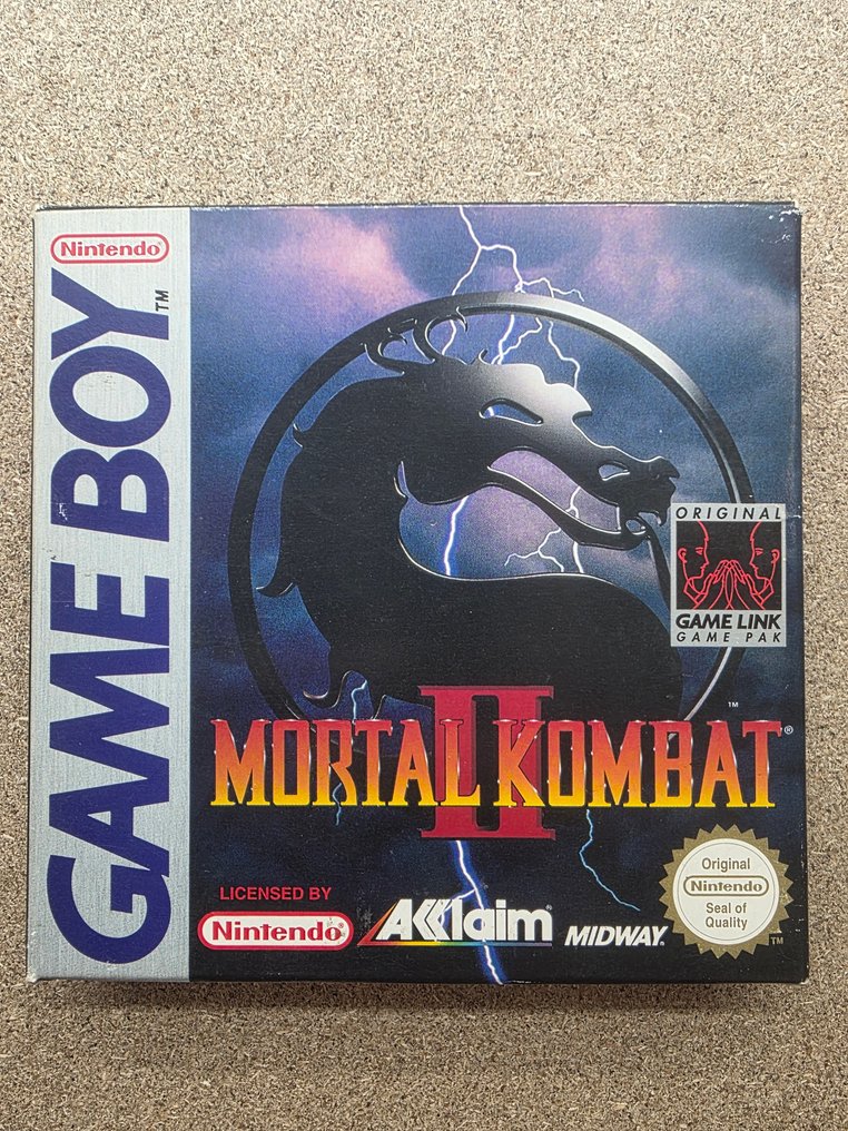 Nintendo - Gameboy Classic - MORTAL KOMBAT II -First edition EUR - STOCK Extremely Rare - boxed with game, Inlay,  box - Videojáték - Eredeti dobozban #1.0