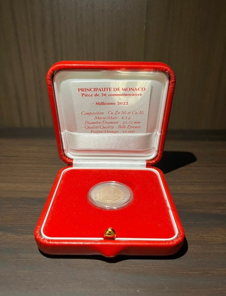 Monaco. 2 Euro 2022 "Albert Ier" Proof #2.1