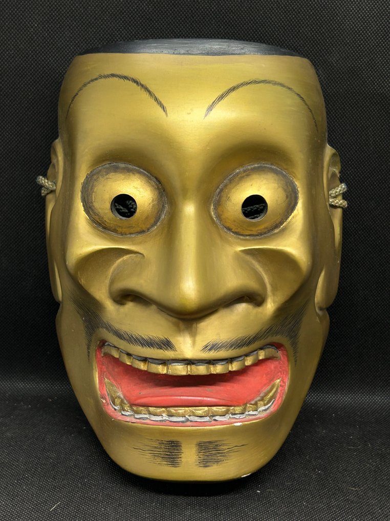 日本能乐面具 - 木, 高品质木雕能面 - Ōtobide大飞出（艺术家：前田鹿山 Maeda Shikazan） - Ōtobide 大飛出 #1.0