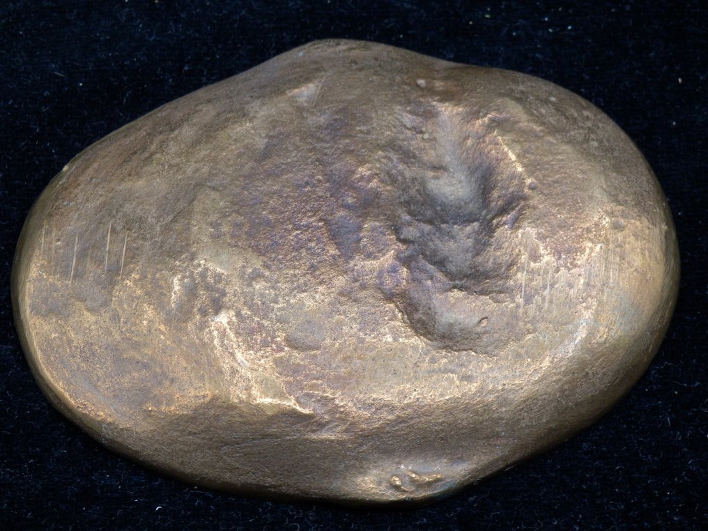 Coșuleț pentru obiecte - Bronzen vide poche - Motief Clown en Maan - Franța #4.3