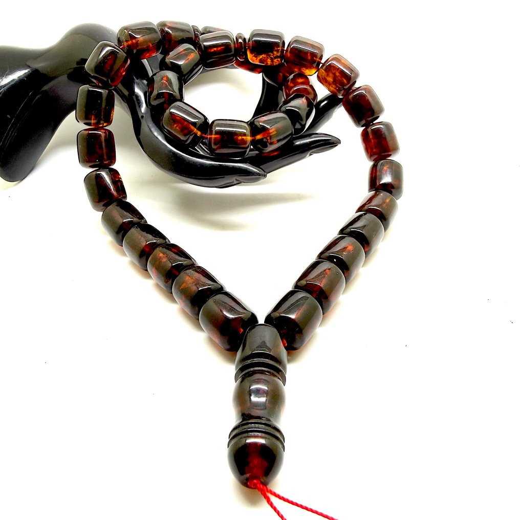 Βαλτικά κεχριμπάρι Tesbih misbaha προσευχητικά κομπολόγια 80 γραμμάρια. - Κεχριμπάρι - Baltic amber - succinite #2.1