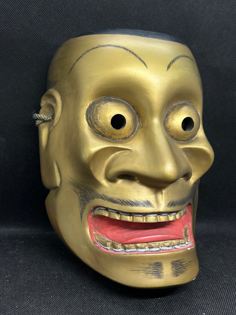 日本能乐面具 - 木, 高品质木雕能面 - Ōtobide大飞出（艺术家：前田鹿山 Maeda Shikazan） - Ōtobide 大飛出 #3.2