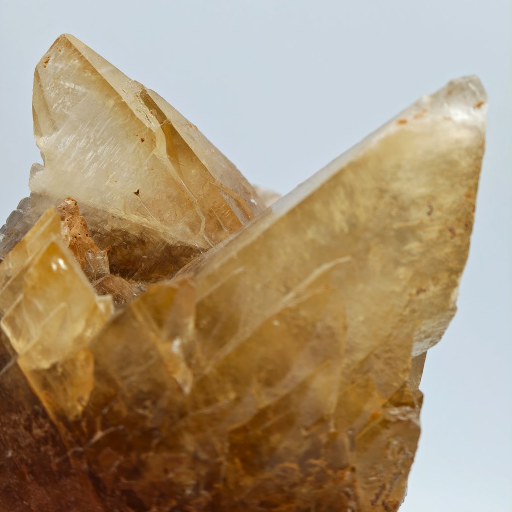 Honey Calcite, Large Crystals, Morocco Crystals on matrix - Height: 107 mm - Width: 97 mm- 943 g #2.1