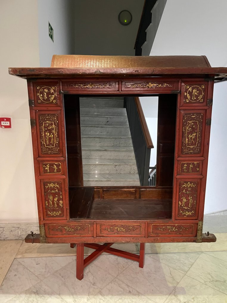 新娘轿车 - 木, 中国漆 - 中国 - 19世纪-20世纪 #1.0