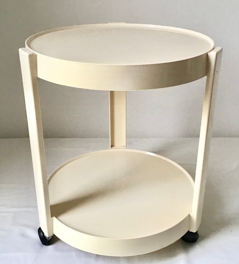 送食品的台车 -  - Jaren 70 硬塑料三轮手推车 #1.0