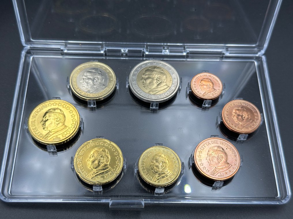 Vatican. Series 1 Cent - 2 Euro 2002  (Sans prix de réserve) #1.0
