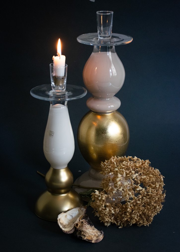 •AtelierIskra - •Maryana Iskra• - Κηροπήγιο (2) - Γυαλί - κανένας Μαζική Παραγωγή #1.0