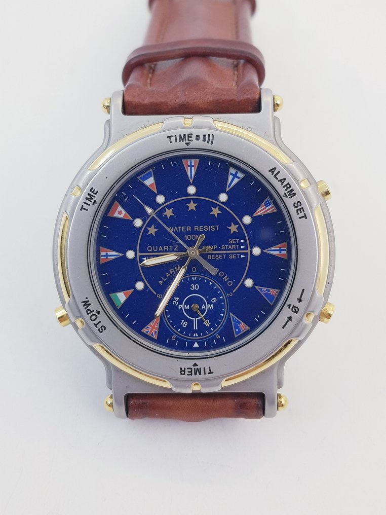 Franklin Mint ''Nautical watch" with COA, presantation box, outer box, original manual and letter - Unisex - 1988 #1.0