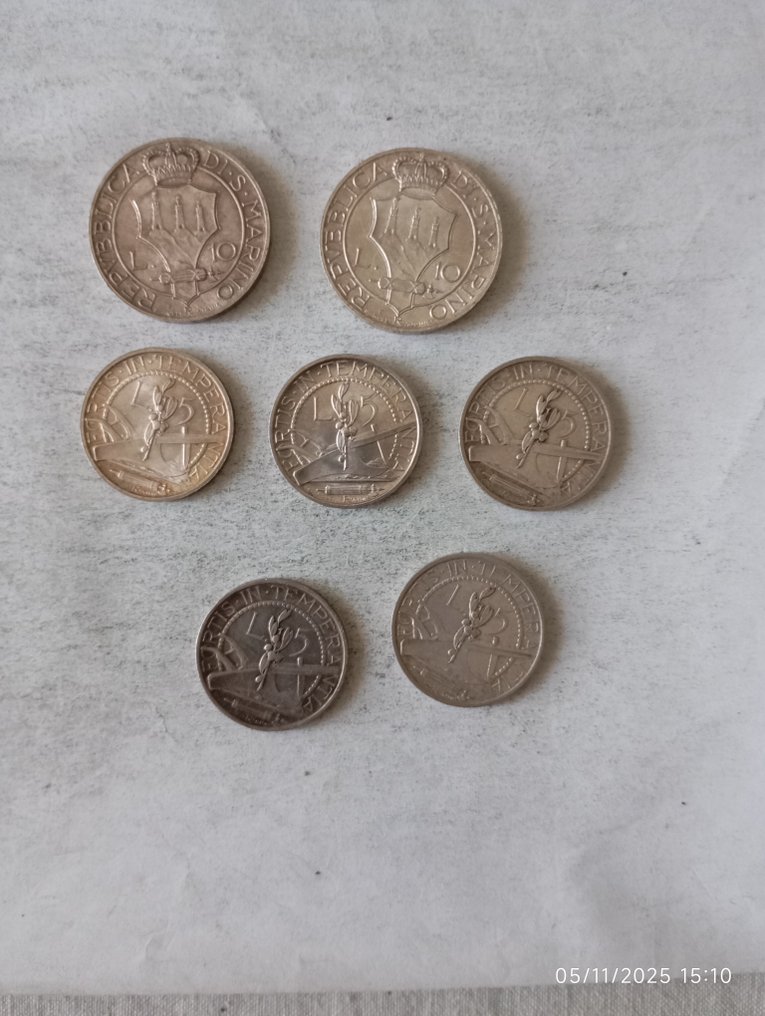 圣玛利诺. 10 Lire 1931/1932/1936/19371938 #2.1