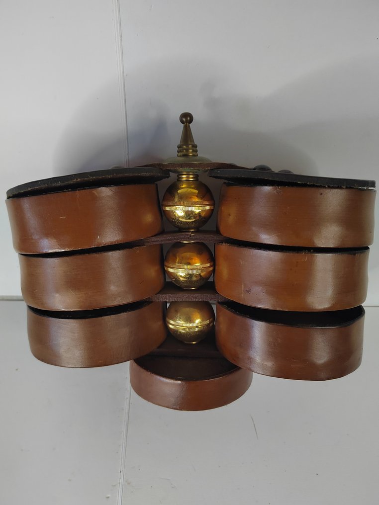 Schnupftabakdose - Leder - Leder-Tabakdose #1.0