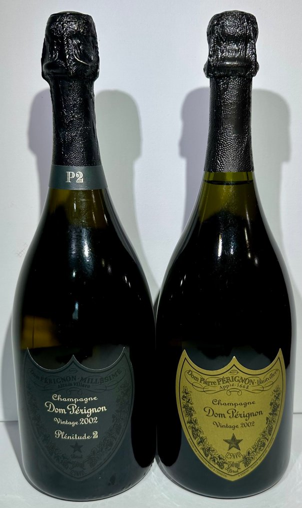 2002 Dom Pérignon, P2 & 2002 Dom Pérignon, Vintage Brut - Champagne Brut - 2 Bottles (0.75L) #2.1