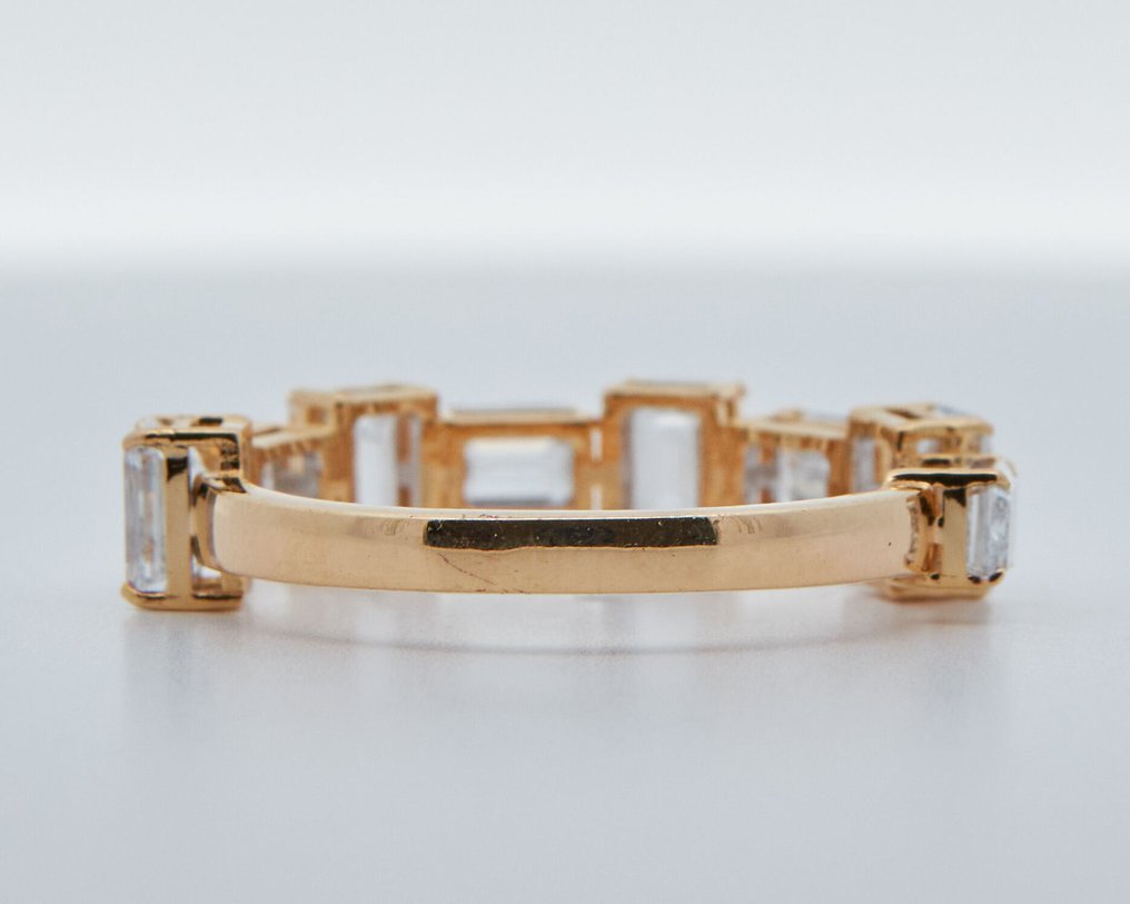 Zonder Minimumprijs - Ring - 14 karaat Geel goud -  2.92ct. tw. Diamant (Lab-grown) #3.2