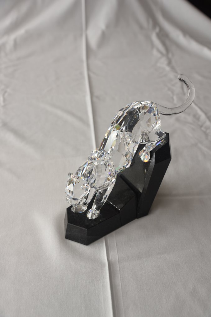 Swarovski - Heinz Tabertshofer - Statuetta, Swarovski Soulmate Clear Panther #874337 Limited Edition - 20 cm - Granito - 2007 #1.0