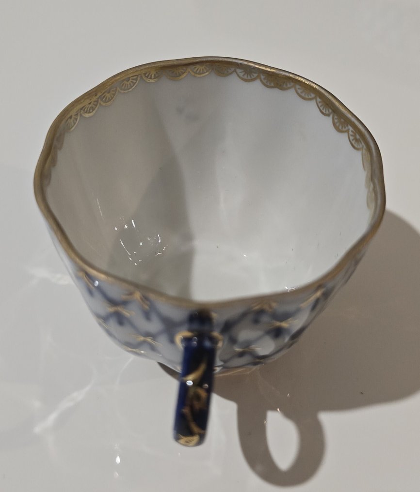 Lomonosov Imperial Porcelain Factory - A.Yatskevich - Set da caffè (16) - Porcellana - Lomonosov con un difetto #4.3