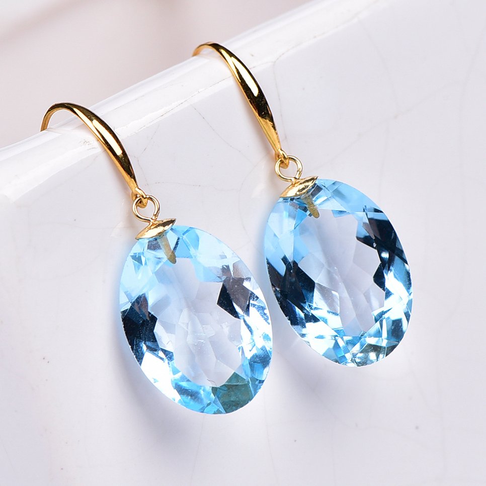 沒有保留價 - 耳環 - 18 克拉 黃金 黃玉 - ALGT 认证 #3.2