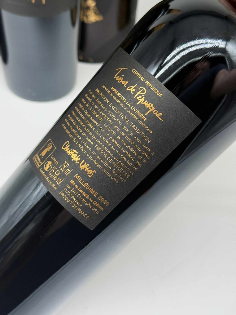 2020 Château Pépusque "Trésor de Pépusque" - Minervois - 3 Flasker (0,75 L) #2.1