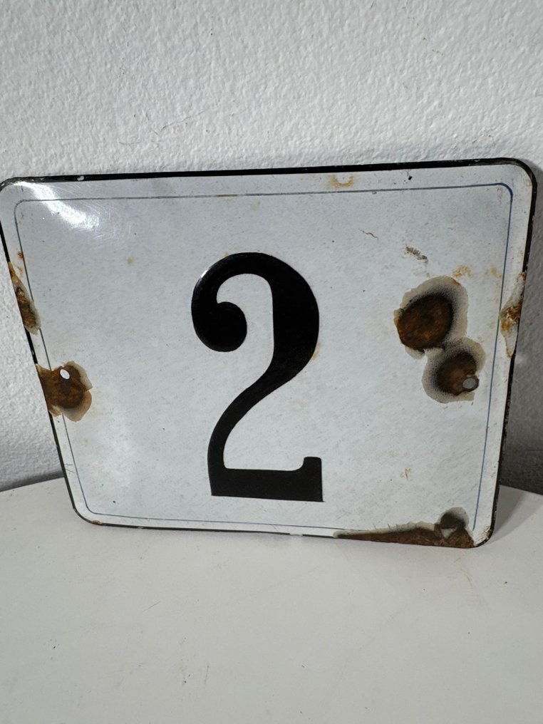 Kennzeichen Nummer 2 - Schild - Metall, Emaille #2.1
