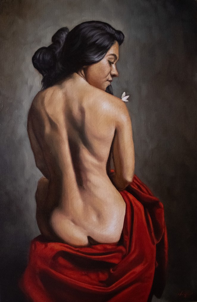 mario borrelli - Nudo con farfalla #4.3