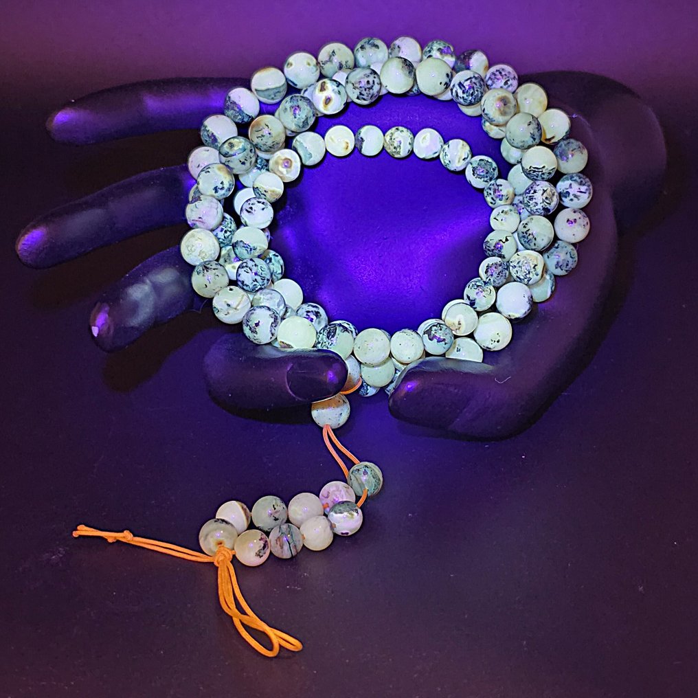 Stunning BALTIC AMBER Mala – Handcrafted Cream Fossil Beads - Amber (No Reserve Price) #3.2