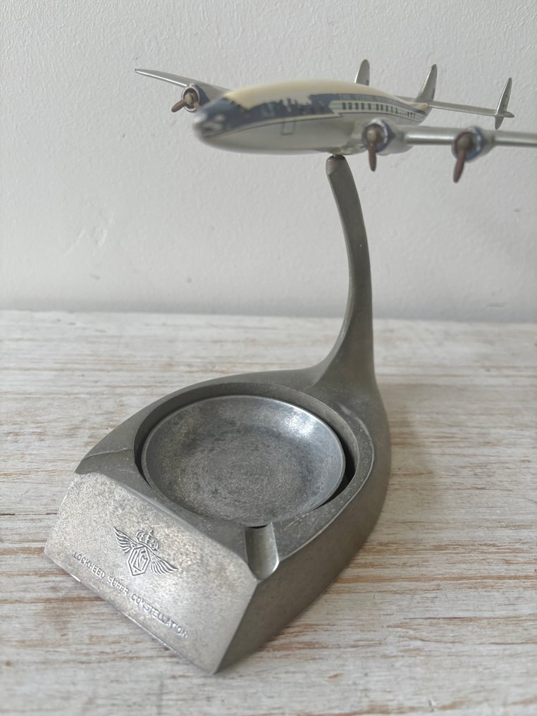 Σταχτοδοχείο - Μέταλλο, Πλαστικό - KLM - με μοντέλο αεροπλάνου: Lockheed Super Constellation #4.3