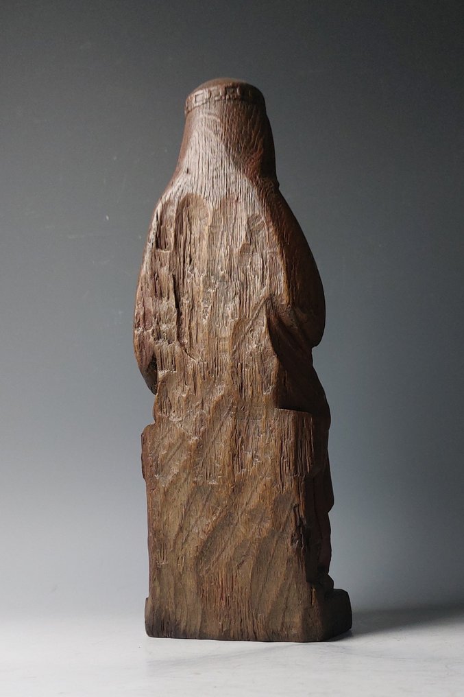 Szobor, Sedes Sapientiae - 34 cm - Tölgy #4.3