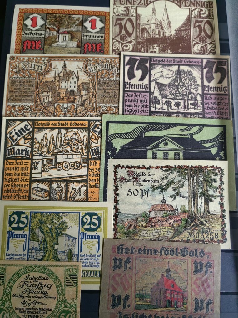 德国. - 142 Notgeldscheine - 1920/1923  (没有保留价) #4.3