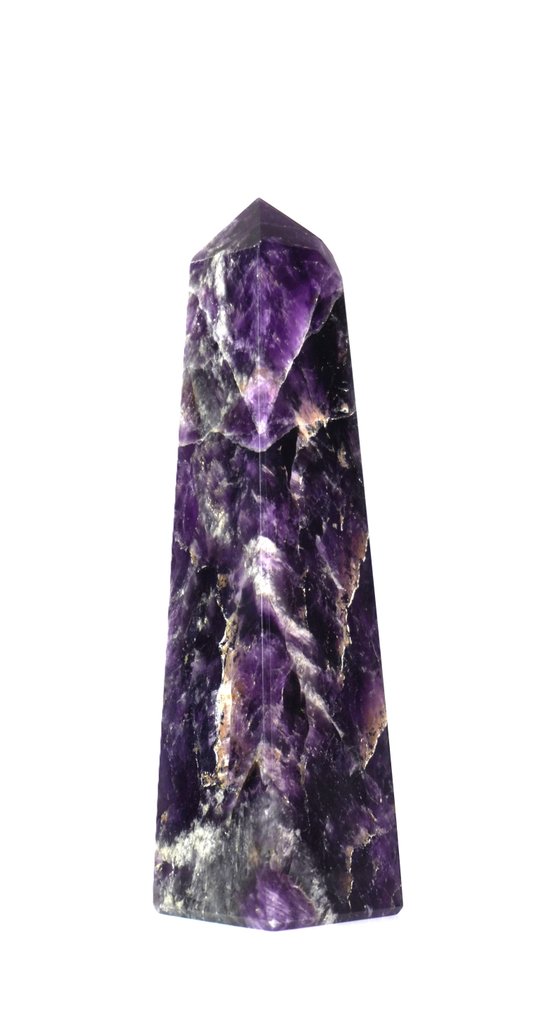 Brazilian Amethyst Stone - Point - Tower Obelisk - Height: 18 cm - Width: 4.5 cm- 576 g - (1) #3.2