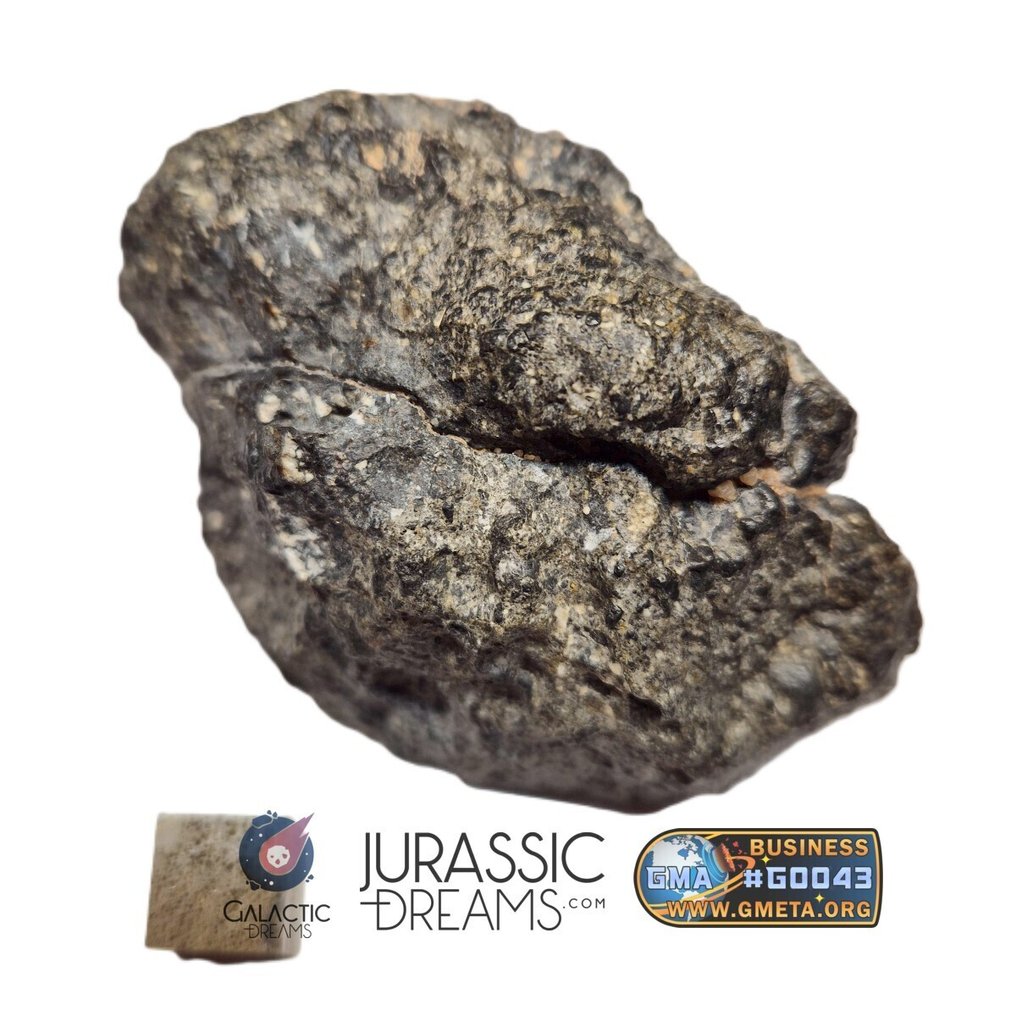 NWA 17660 欧晶质多晶HED无包体陨石半块石,重154克 HED陨石-欧克赖特多晶 - 154 g #3.2