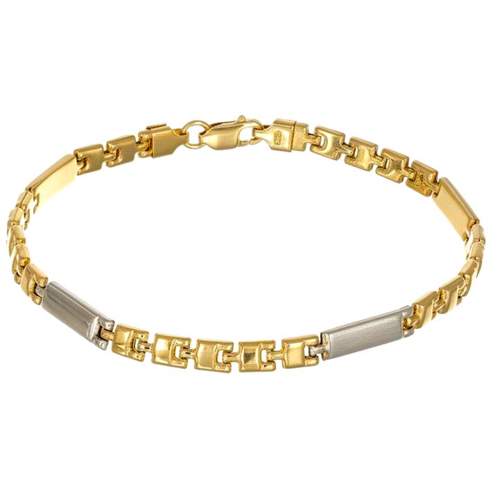 手镯 - 18K包金 黄金, 白金 #2.1