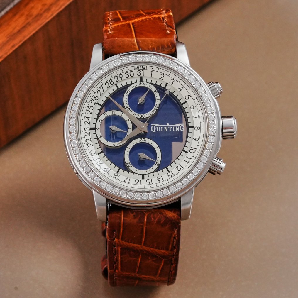 Quinting - Mysterious Chronograph Diamond Bezel - QSL55DD - 男士 - 2020年及之后  #1.0