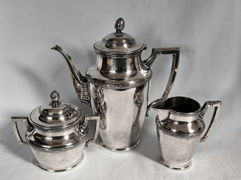 Johann Peter Kayser & Sohne - 1922 - Kaffeeservice - Messing / versilbert #1.0