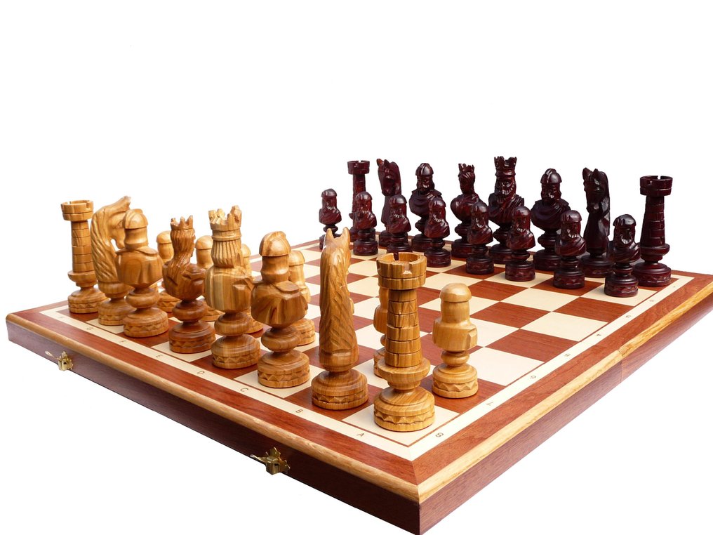 Chess set - Beautiful Wooden Handcrafted Unique Roman Empire - Wood #1.0