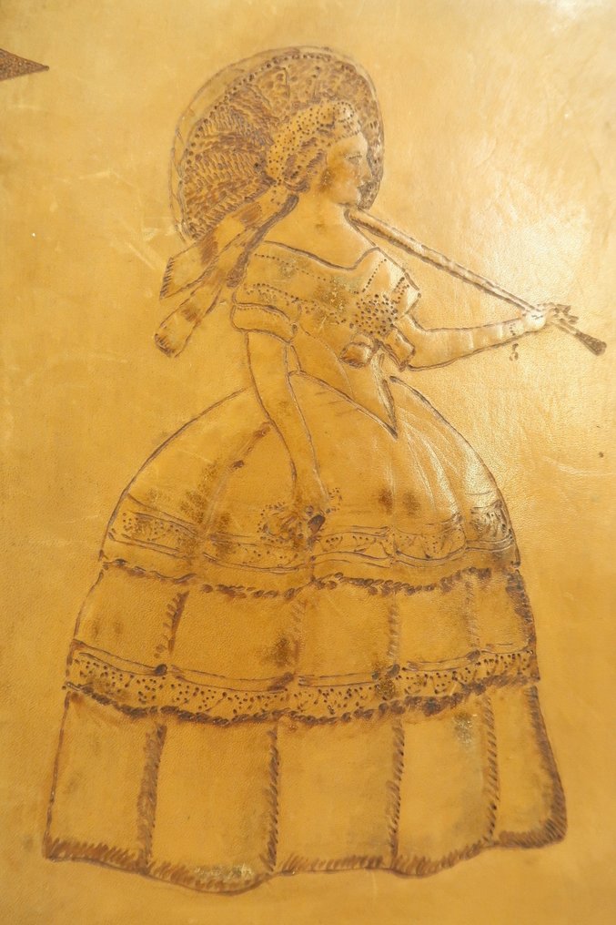 Henry Bordeaux - La Chartreuse du Reposoir [reliure pyrogravée] - 1924 #2.1